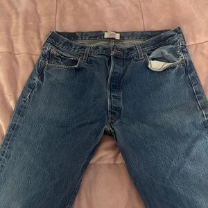Levi's Dark Blue Straight Jeans